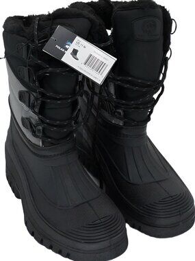 POLAR RANGE Mens Decker Cold Grey Snow Boots Size US 11